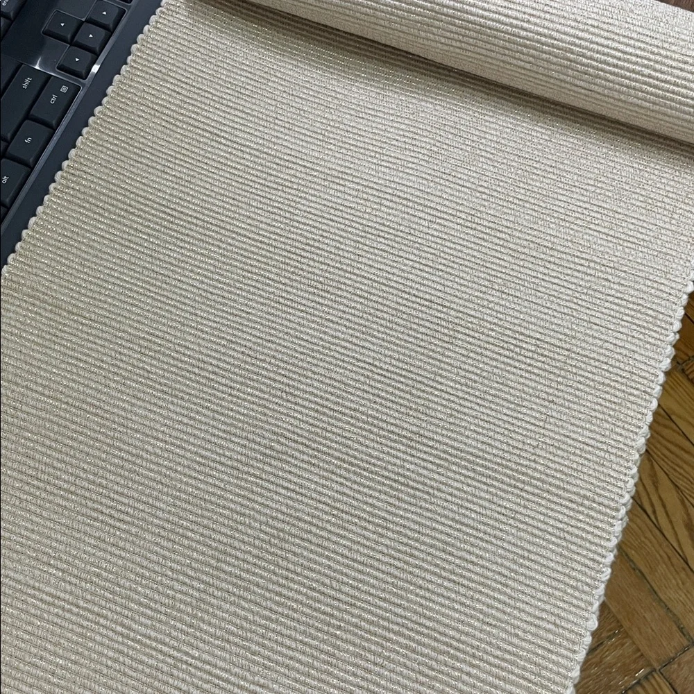 Riviera Cotton Table Runner 14x90 in Natural & Champagne - NEW